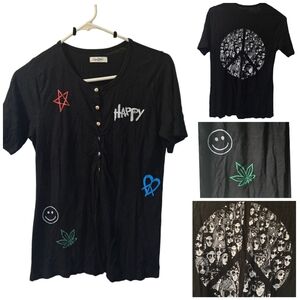 Lauren Moshi Hippie Peace Top